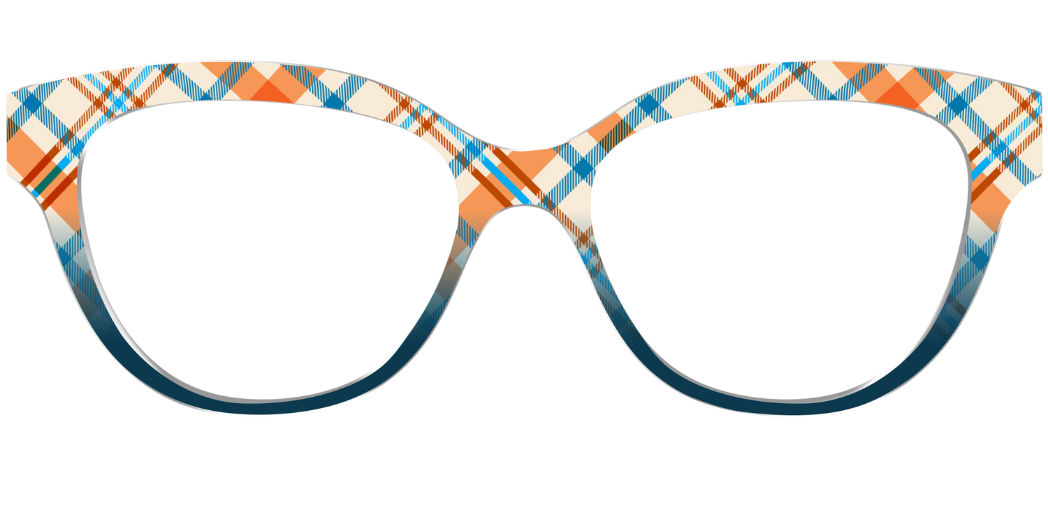 The Sailing Plaid - Front Top Image - Pair Eyewear