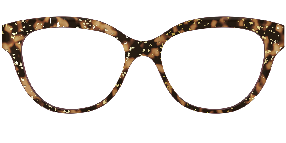 The Sandalwood Tortoise with Gold Foil - Front Top Image - Pair Eyewear