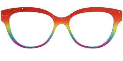 The Spectrum Gradient with Gold Flakes - Front Top Thumbnail - Pair Eyewear