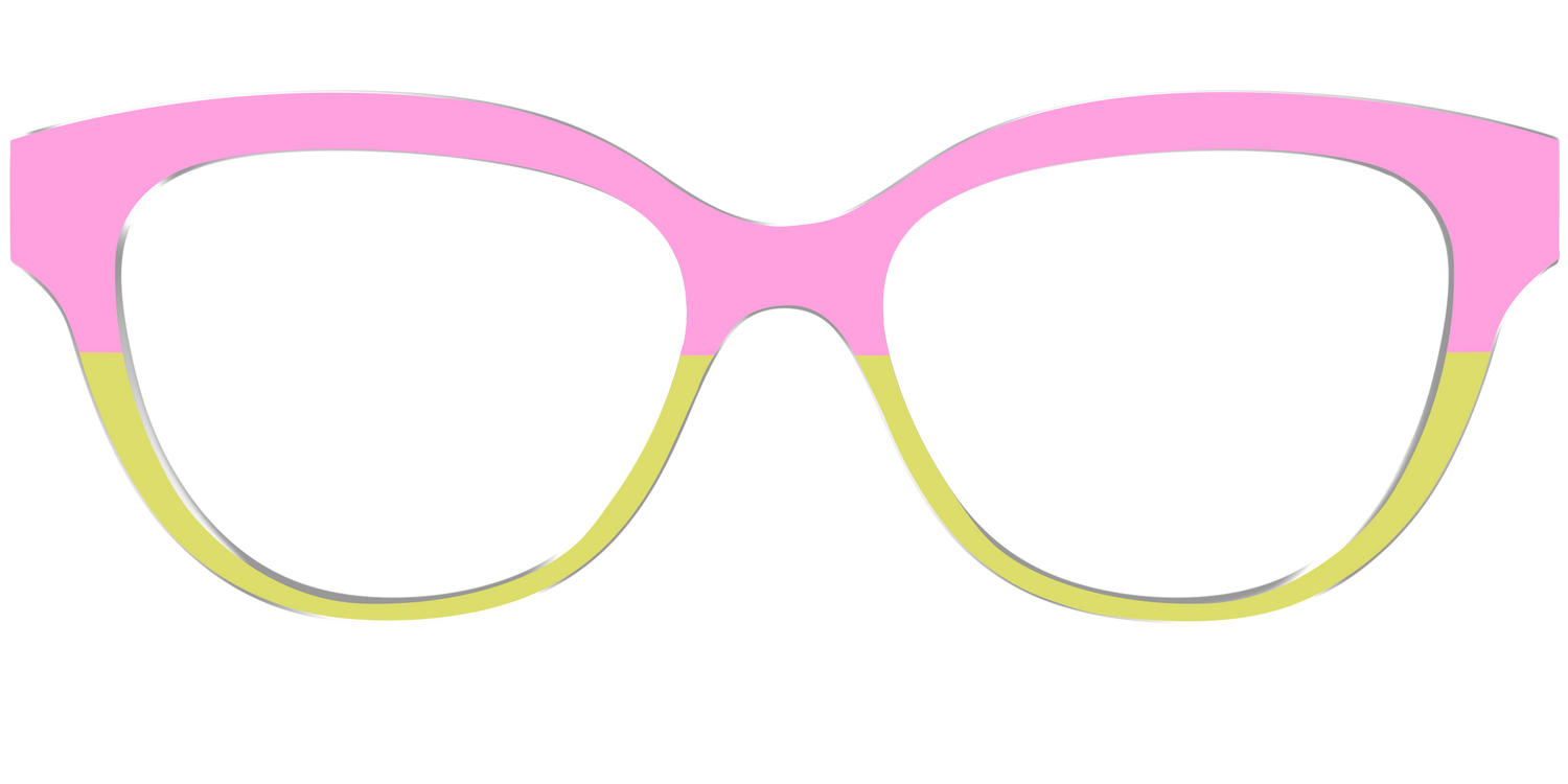 The Sweet Pea & Chartreuse Split - Front Top Image - Pair Eyewear