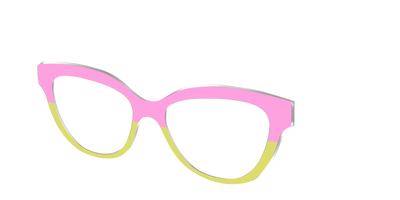 The Sweet Pea & Chartreuse Split - Angle Top Thumbnail - Pair Eyewear