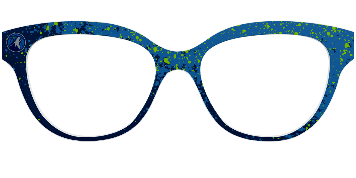 The Timberwolves Splatter - Front Top Image - Pair Eyewear