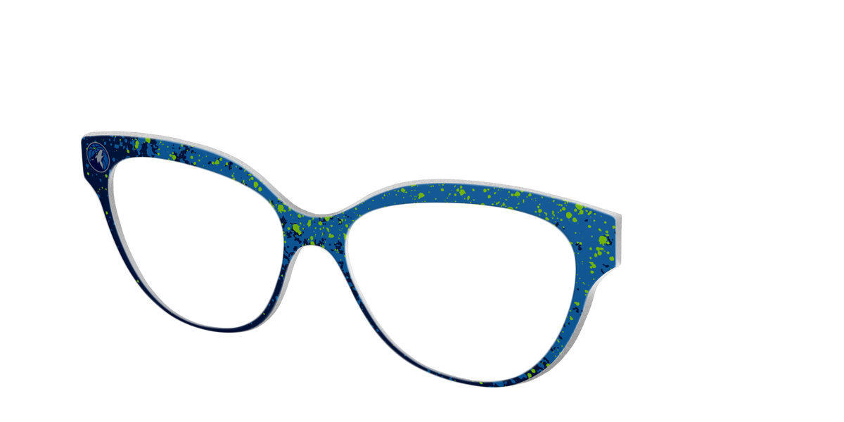 The Timberwolves Splatter - Angle Top Image - Pair Eyewear