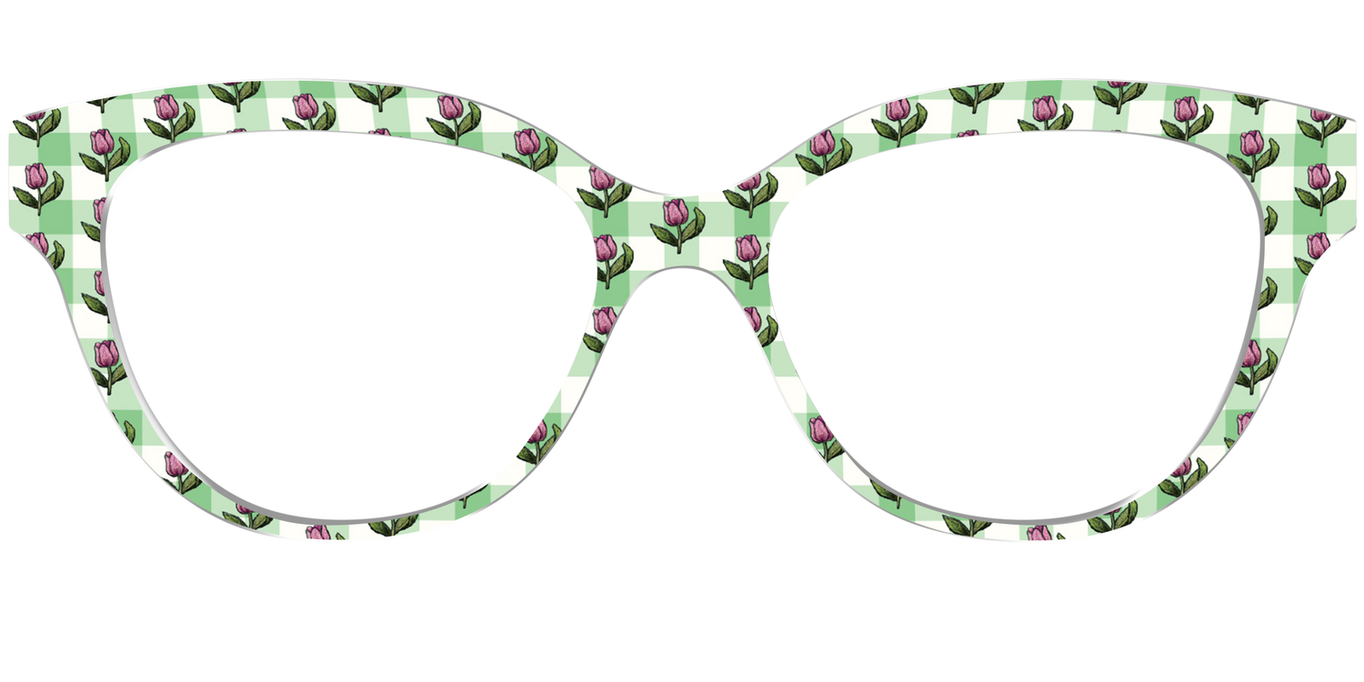 The Tulip Gingham - Front Top Image - Pair Eyewear