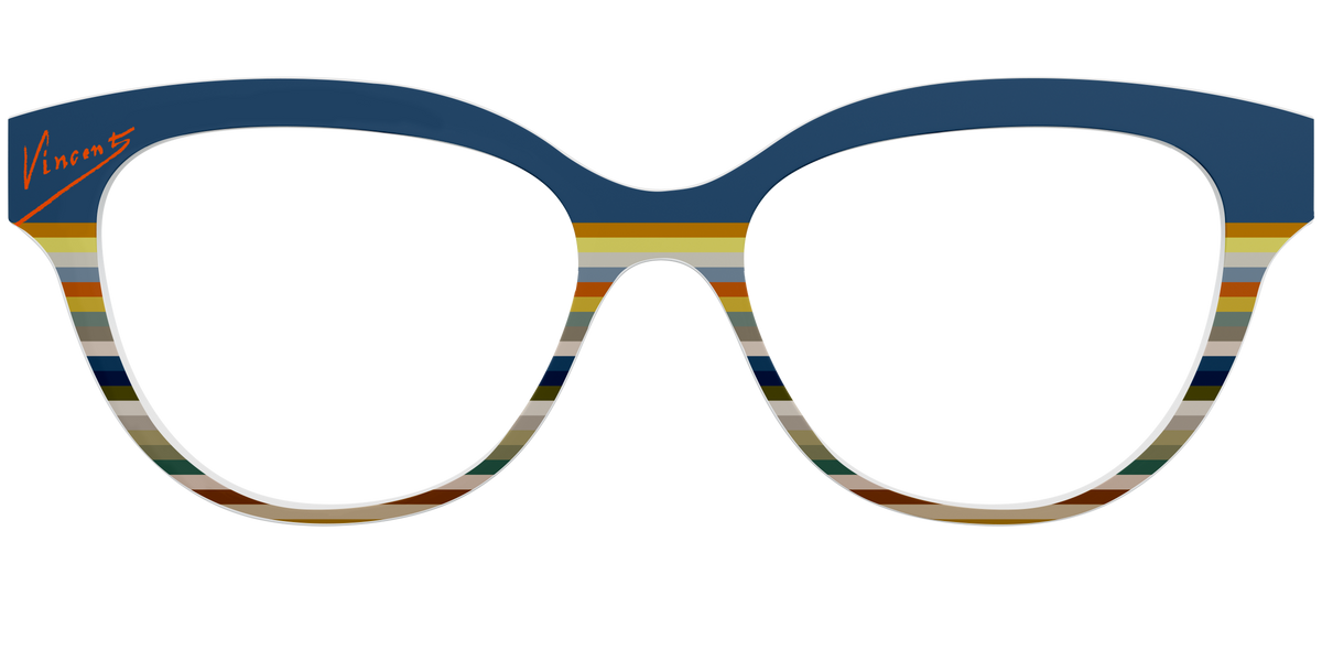 The Vincent Stripes - Front Top Image - Pair Eyewear
