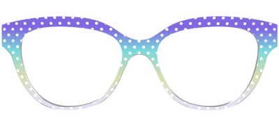 The Violet to Thistle Gradient Polka Dot - Front Top Thumbnail - Pair Eyewear