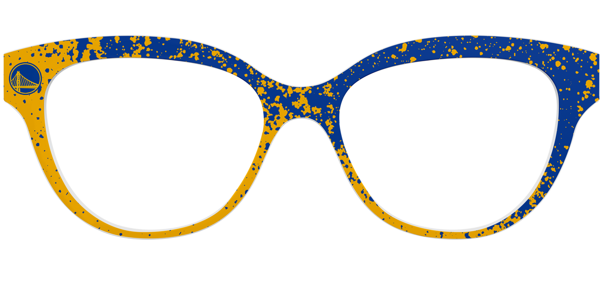 Warriors Splatter - Front Top Image - Pair Eyewear