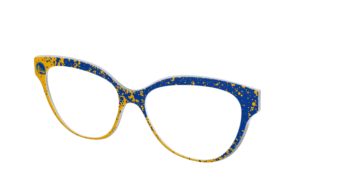 Warriors Splatter - Angle Top Image - Pair Eyewear