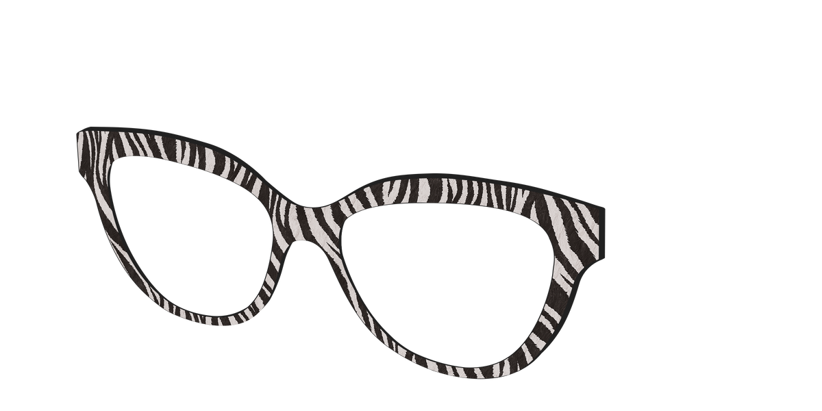 The Zebra Stripes - Angle Top Image - Pair Eyewear