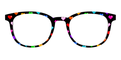 The 8-Bit Rainbow Hearts - Front Top Thumbnail - Pair Eyewear