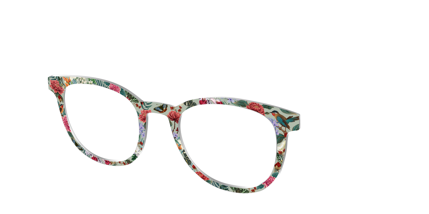 The Antique Floral - Angle Top Image - Pair Eyewear