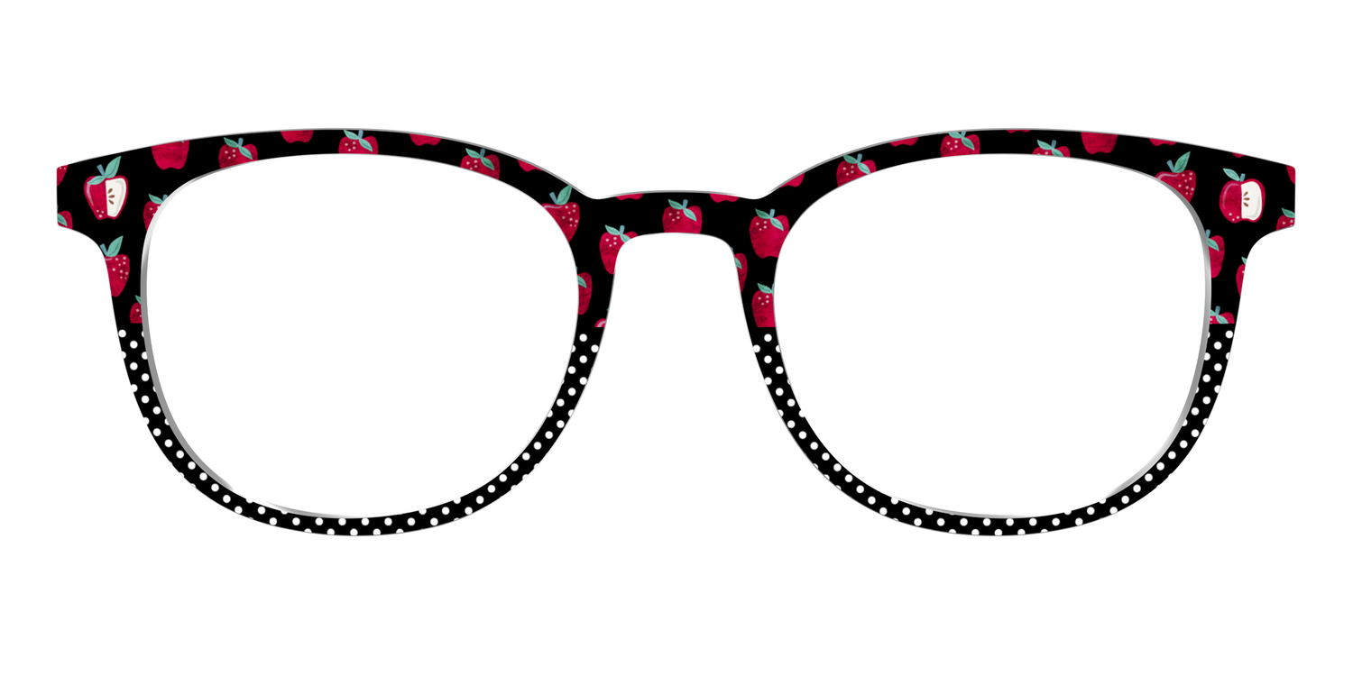 The Apple Polka Dot Split - Front Top Image - Pair Eyewear