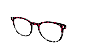 The Apple Polka Dot Split - Angle Top Thumbnail - Pair Eyewear