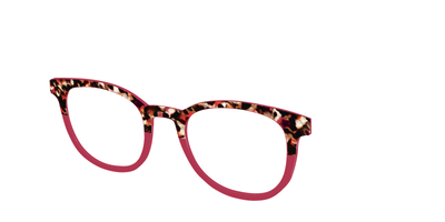 The Auburn Tortoise Crystal Split - Angle Top Thumbnail - Pair Eyewear