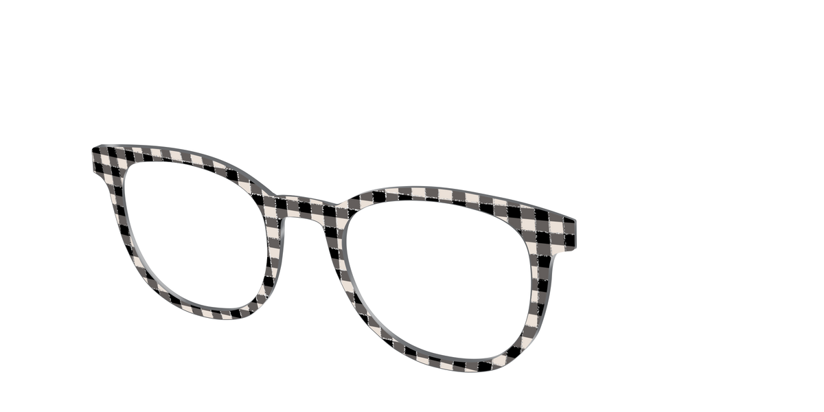 The Black Buffalo Check with Glitter - Angle Top Image - Pair Eyewear