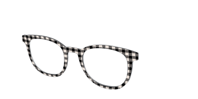 The Black Buffalo Check with Glitter - Angle Top Thumbnail - Pair Eyewear