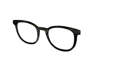 The Black Holographic Scrolls - Angle Top Thumbnail - Pair Eyewear