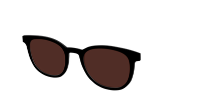The Black with Brown Golf Lens - Angle Top Thumbnail - Pair Eyewear