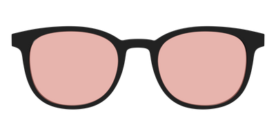 The Black With Coral Pink Lens - Front Top Thumbnail - Pair Eyewear