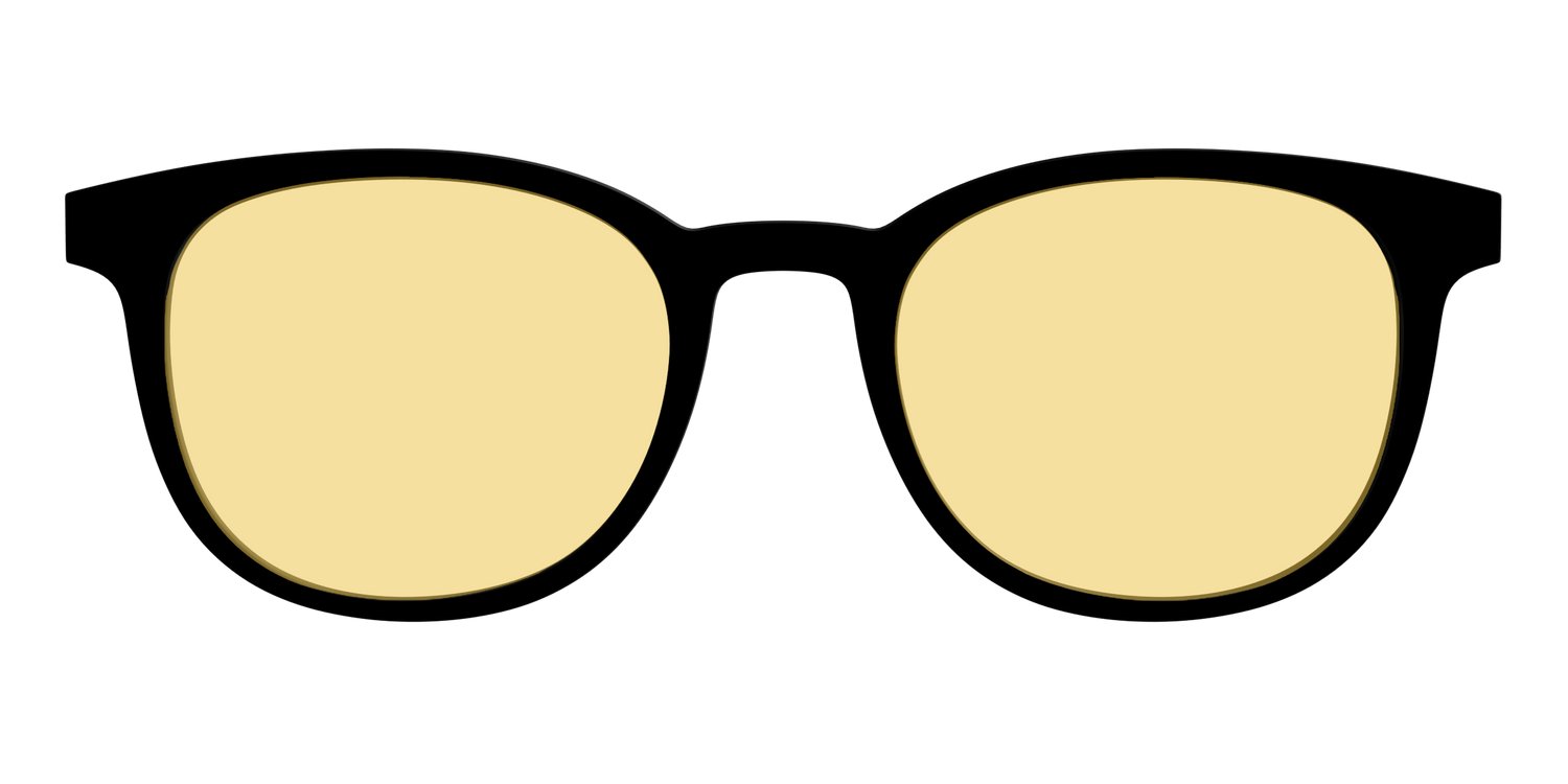 The Black with Driving Lens - Front Top Image - Pair Eyewear