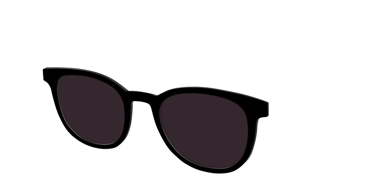 The Black with Urban Explorer Lens - Angle Top Image - Pair Eyewear