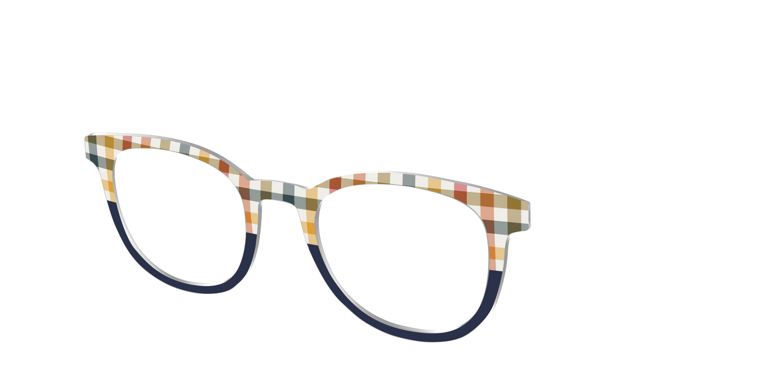 The Camp Check - Angle Top Image - Pair Eyewear