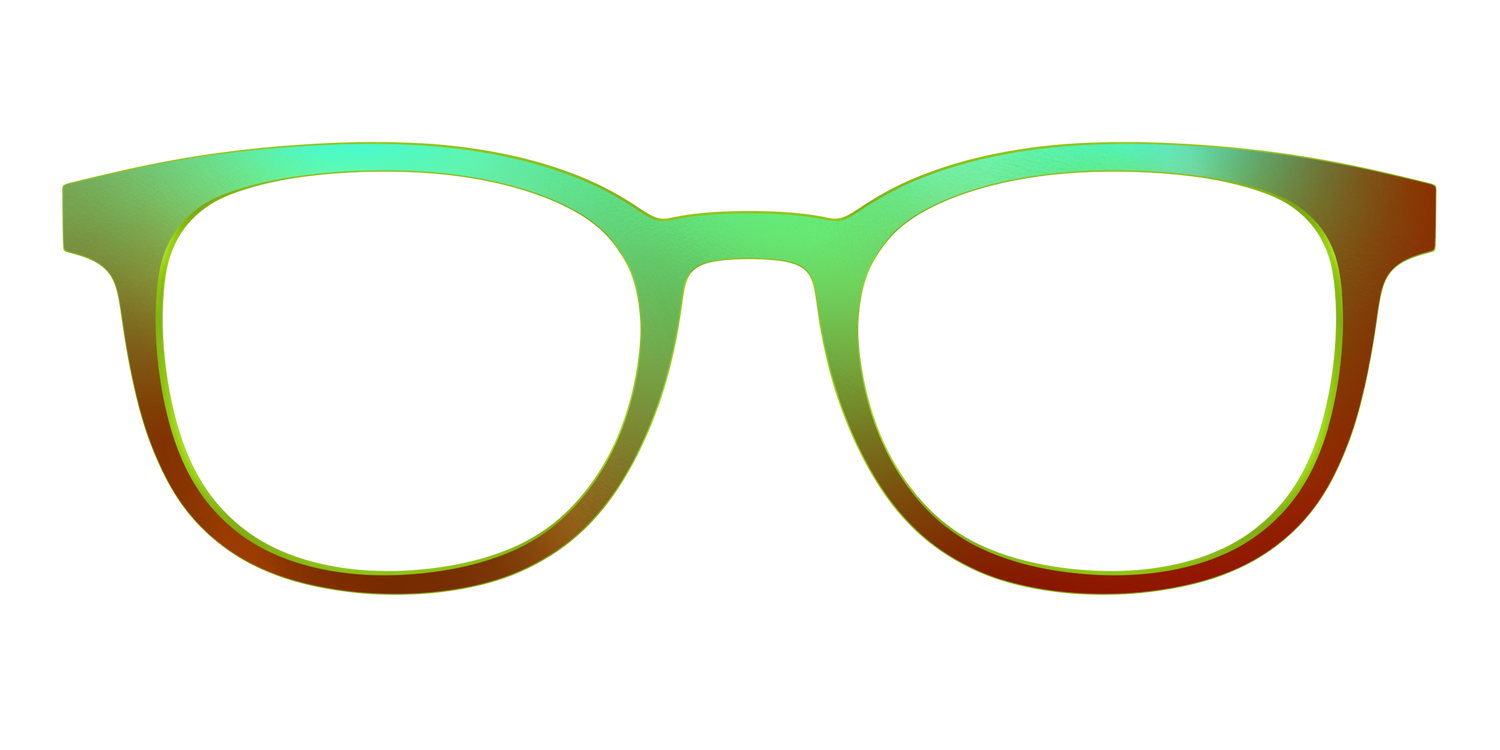 The Chartreuse Ombre - Front Top Image - Pair Eyewear