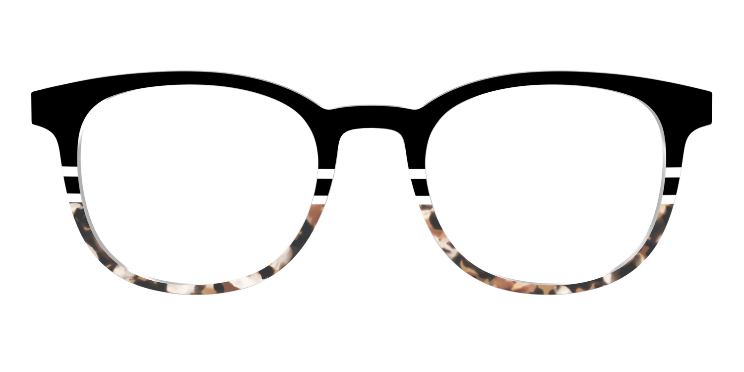 The Chic Tortoise Crystal Split - Front Top Image - Pair Eyewear