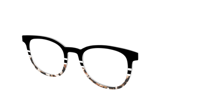 The Chic Tortoise Crystal Split - Angle Top Thumbnail - Pair Eyewear