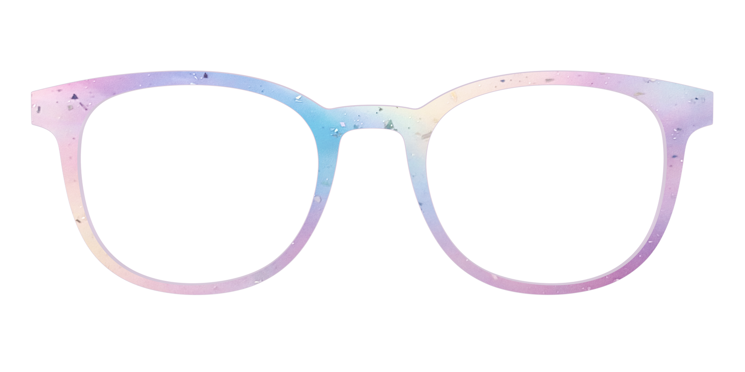 The Dreamy Pastel with Holographic Glitter - Front Top Image - Pair Eyewear