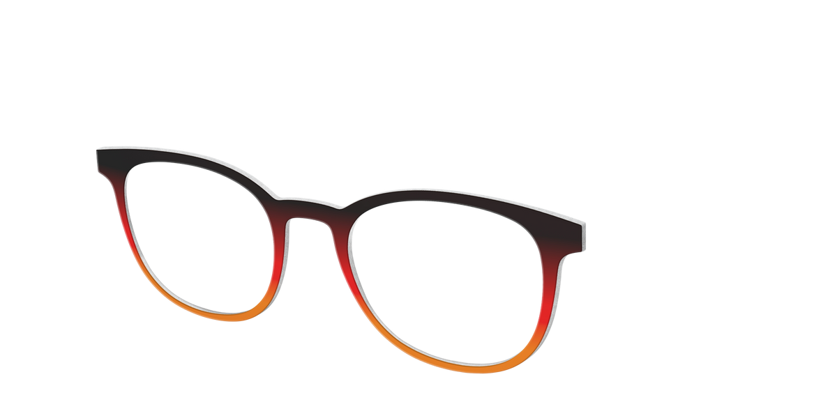 The Espresso to Pumpkin Gradient - Angle Top Image - Pair Eyewear