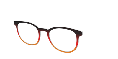 The Espresso to Pumpkin Gradient - Angle Top Thumbnail - Pair Eyewear