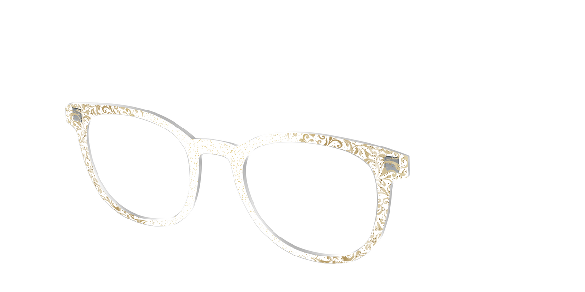 The Golden Flair Glitter Crystal with Gold Foil - Angle Top Image - Pair Eyewear