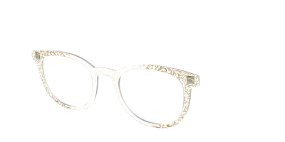 The Golden Flair Glitter Crystal with Gold Foil - Angle Top Thumbnail - Pair Eyewear