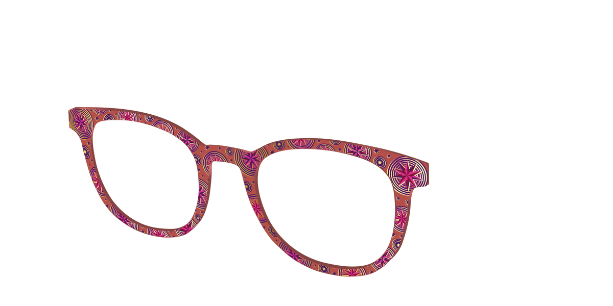 The Gold Foil Luna Lovegood™ - Angle Top Image - Pair Eyewear