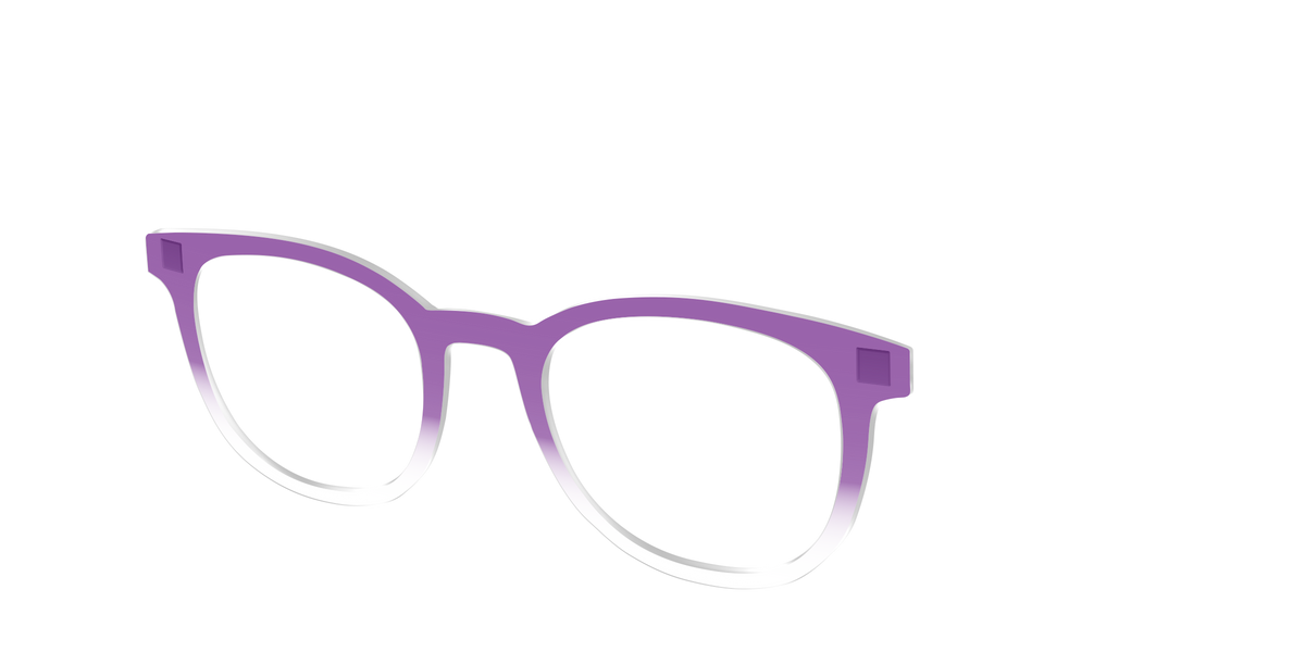 The Grape Gradient Crystal - Angle Top Image - Pair Eyewear