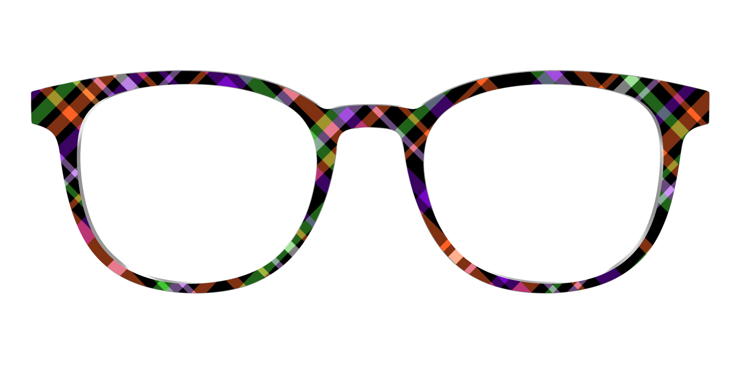 The Hexed Plaid - Front Top Image - Pair Eyewear