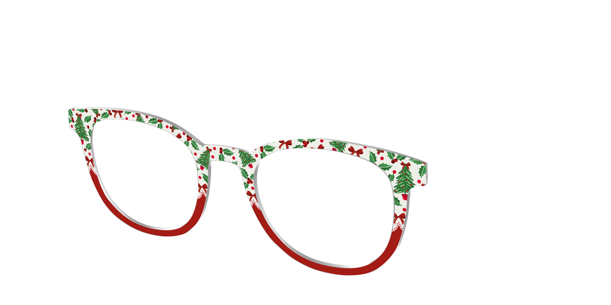 The Holly Jolly Split - Angle Top Image - Pair Eyewear