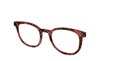 The Holly Plaid with Glitter - Angle Top Thumbnail - Pair Eyewear