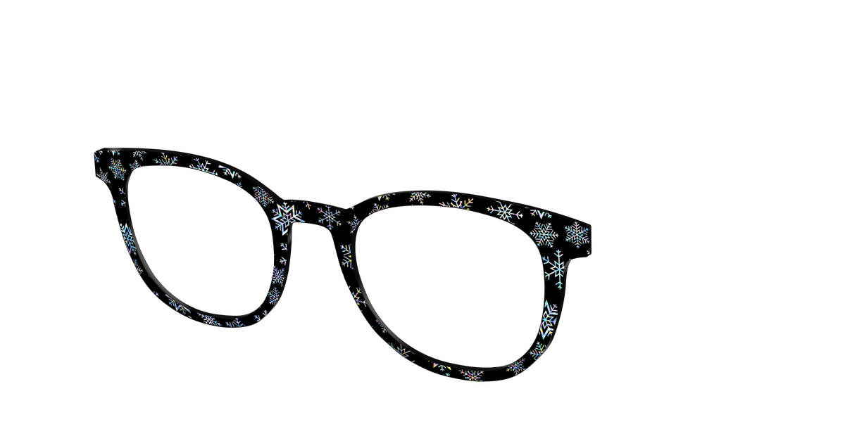 The Holographic Snowflakes - Angle Top Image - Pair Eyewear