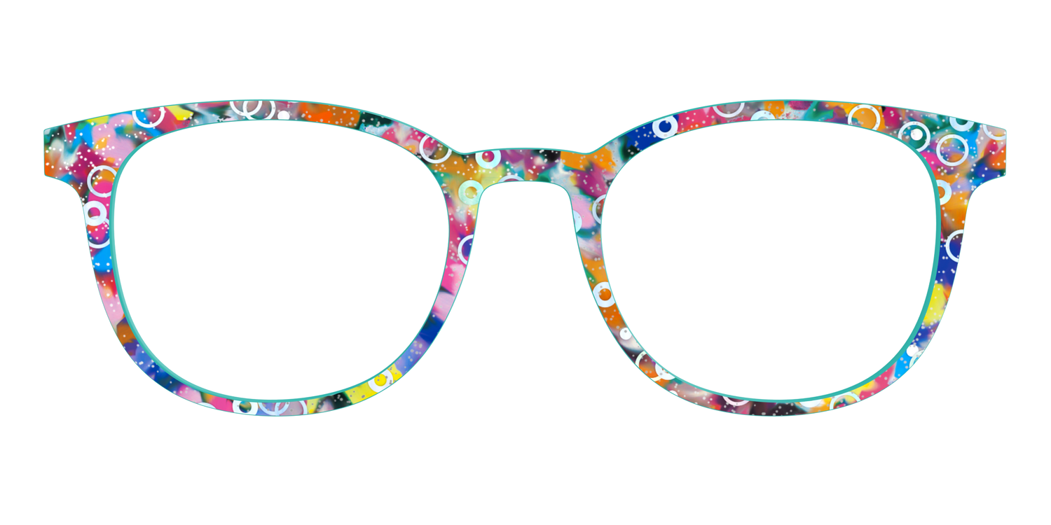 The Imaginative Tortoise with Bubble Glitter - Front Top Image - Pair Eyewear