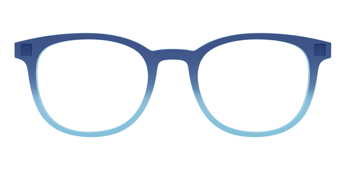 The Indigo to Sky Blue Gradient Crystal - Front Top Image - Pair Eyewear