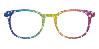 The Iridescent Rainbow Stars - Front Top Thumbnail - Pair Eyewear