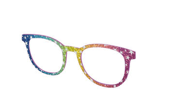 The Iridescent Rainbow Stars - Angle Top Thumbnail - Pair Eyewear