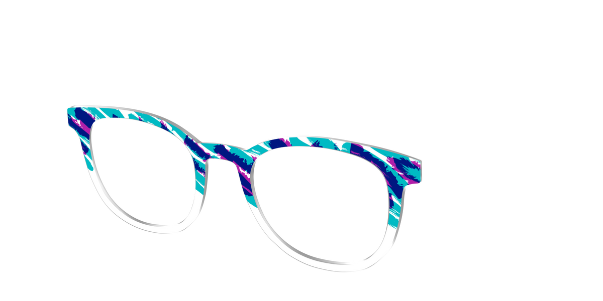 The Jazzy Scribble - Angle Top Image - Pair Eyewear