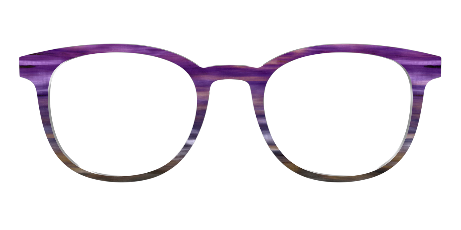 The Lilac Gradient Horn - Front Top Image - Pair Eyewear