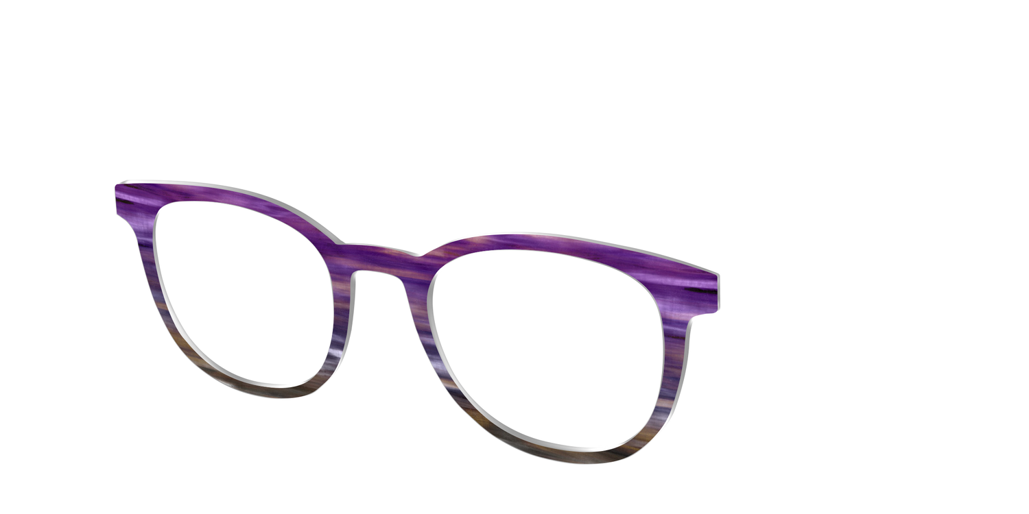 The Lilac Gradient Horn - Angle Top Image - Pair Eyewear