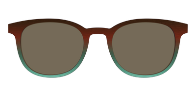 The Polarized Mahogany to Juniper Woodgrain Sun Top - Front Top Thumbnail - Pair Eyewear