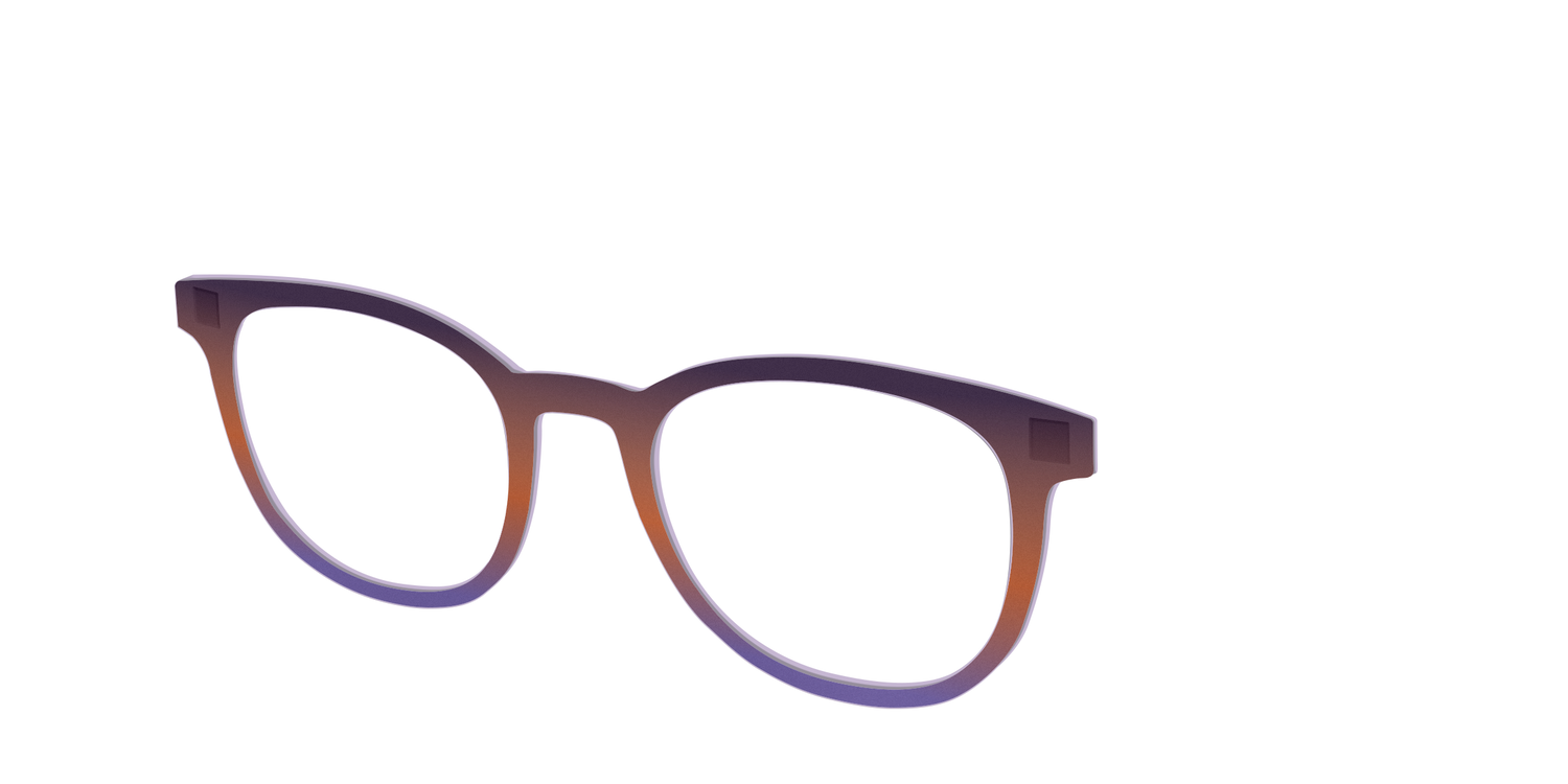 The Matte Midnight to Violet Gradient - Angle Top Image - Pair Eyewear