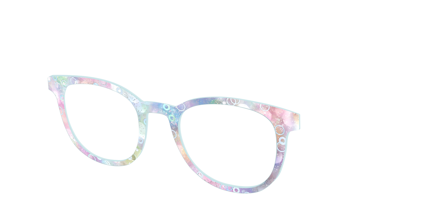 The Mermaid Bokeh with Bubble Glitter - Angle Top Image - Pair Eyewear